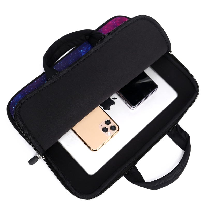 Baocool 11 11.6 12 12.1 12.5 inch Laptop Carrying Bag Chromebook Case Notebook Ultrabook Bag Tablet Cover Neoprene Sleeve for Apple MacBook Air Samsung Google Acer HP DELL Lenovo Asus (Galaxy) - Image 5